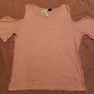 Ladies Pink off the shoulder Shirt sz 2XL- NWT